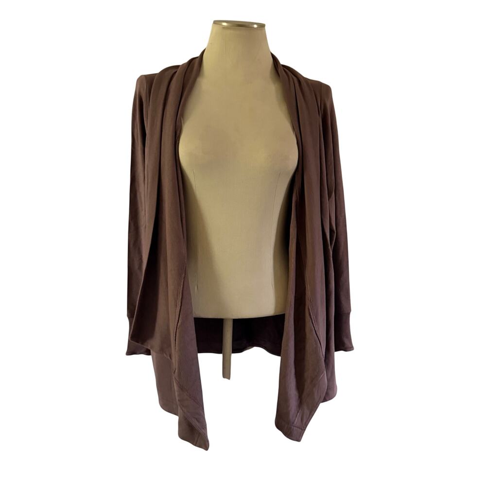 NWT Athleta Pranayama Restore Wrap Open Cardigan S Mauve Lounge
